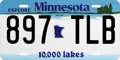 MN license plate 897TLB