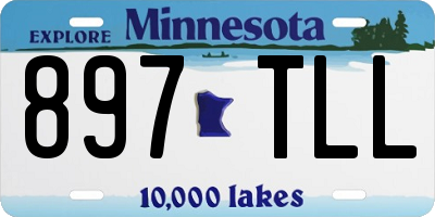 MN license plate 897TLL