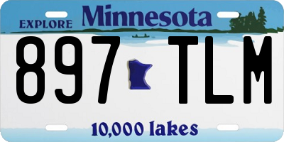 MN license plate 897TLM