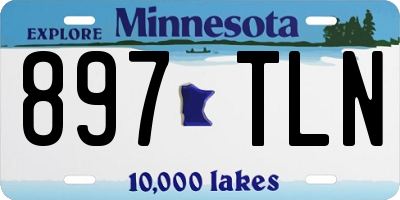 MN license plate 897TLN