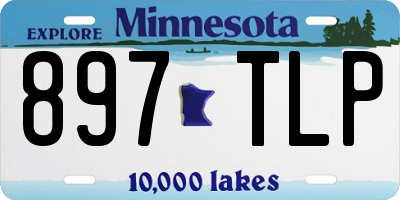 MN license plate 897TLP