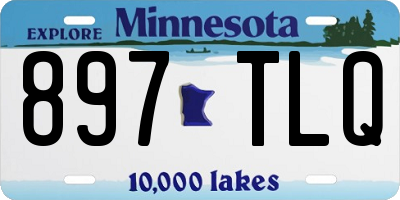 MN license plate 897TLQ