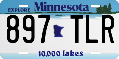 MN license plate 897TLR