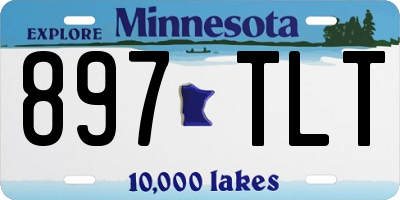 MN license plate 897TLT