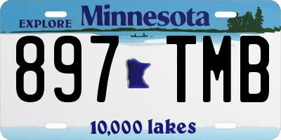 MN license plate 897TMB