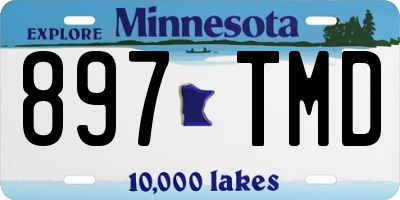 MN license plate 897TMD