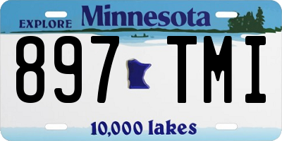 MN license plate 897TMI