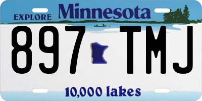 MN license plate 897TMJ