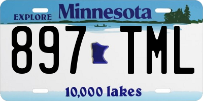 MN license plate 897TML