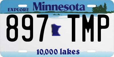 MN license plate 897TMP