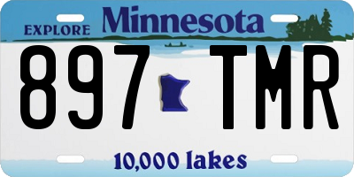 MN license plate 897TMR