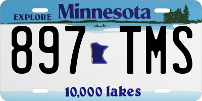 MN license plate 897TMS
