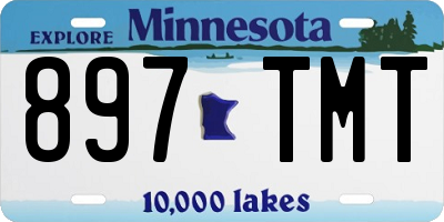 MN license plate 897TMT