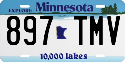 MN license plate 897TMV