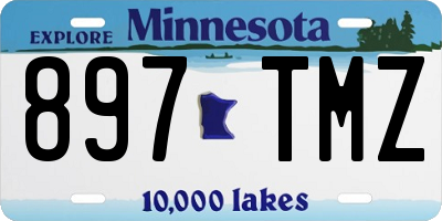 MN license plate 897TMZ