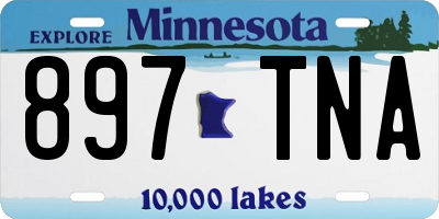 MN license plate 897TNA