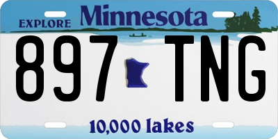 MN license plate 897TNG