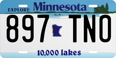 MN license plate 897TNO