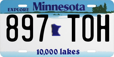 MN license plate 897TOH
