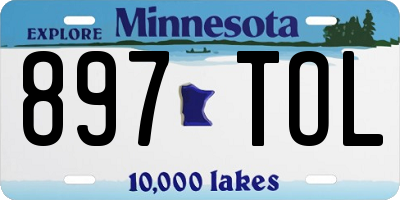 MN license plate 897TOL
