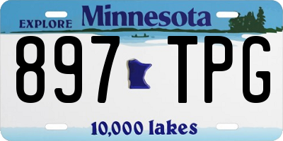 MN license plate 897TPG