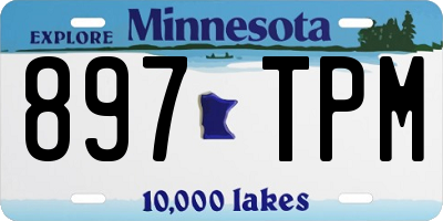 MN license plate 897TPM