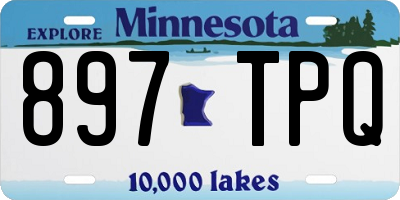 MN license plate 897TPQ