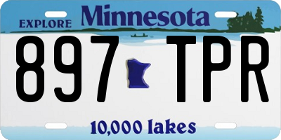 MN license plate 897TPR