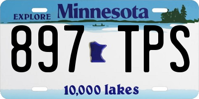 MN license plate 897TPS