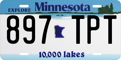 MN license plate 897TPT
