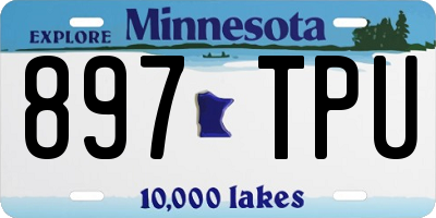 MN license plate 897TPU
