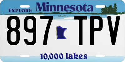 MN license plate 897TPV