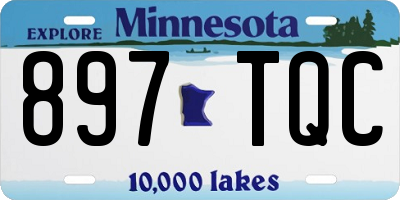 MN license plate 897TQC