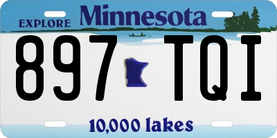 MN license plate 897TQI