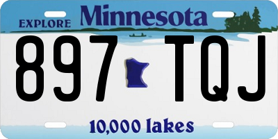 MN license plate 897TQJ
