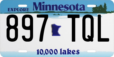 MN license plate 897TQL