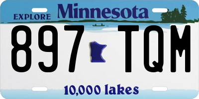 MN license plate 897TQM