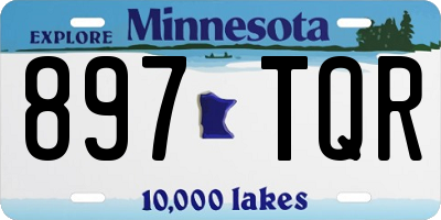 MN license plate 897TQR