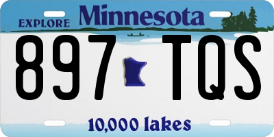 MN license plate 897TQS