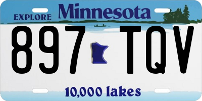 MN license plate 897TQV