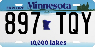 MN license plate 897TQY