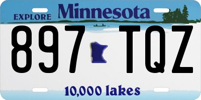 MN license plate 897TQZ