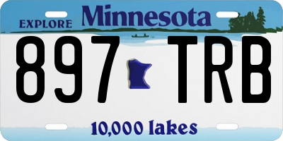 MN license plate 897TRB