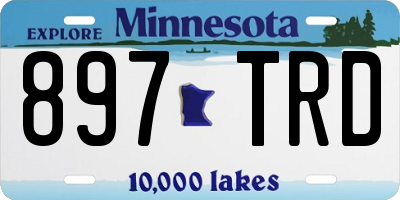 MN license plate 897TRD