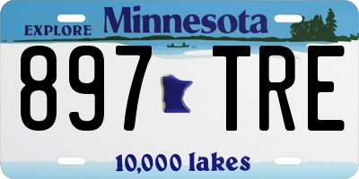 MN license plate 897TRE