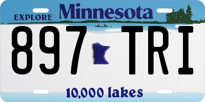 MN license plate 897TRI