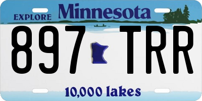 MN license plate 897TRR