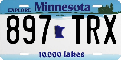 MN license plate 897TRX