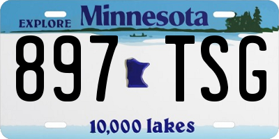 MN license plate 897TSG