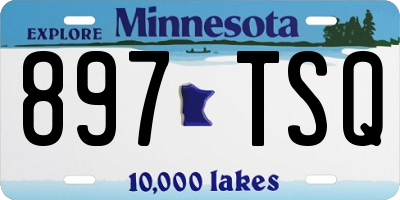 MN license plate 897TSQ